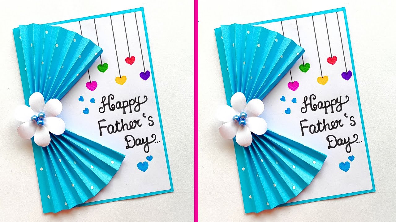 Father's day Greeting Card | Easy Handmade Father's day card | DIY ...