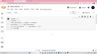 Perimeter and Area of a triangle in Python Programming