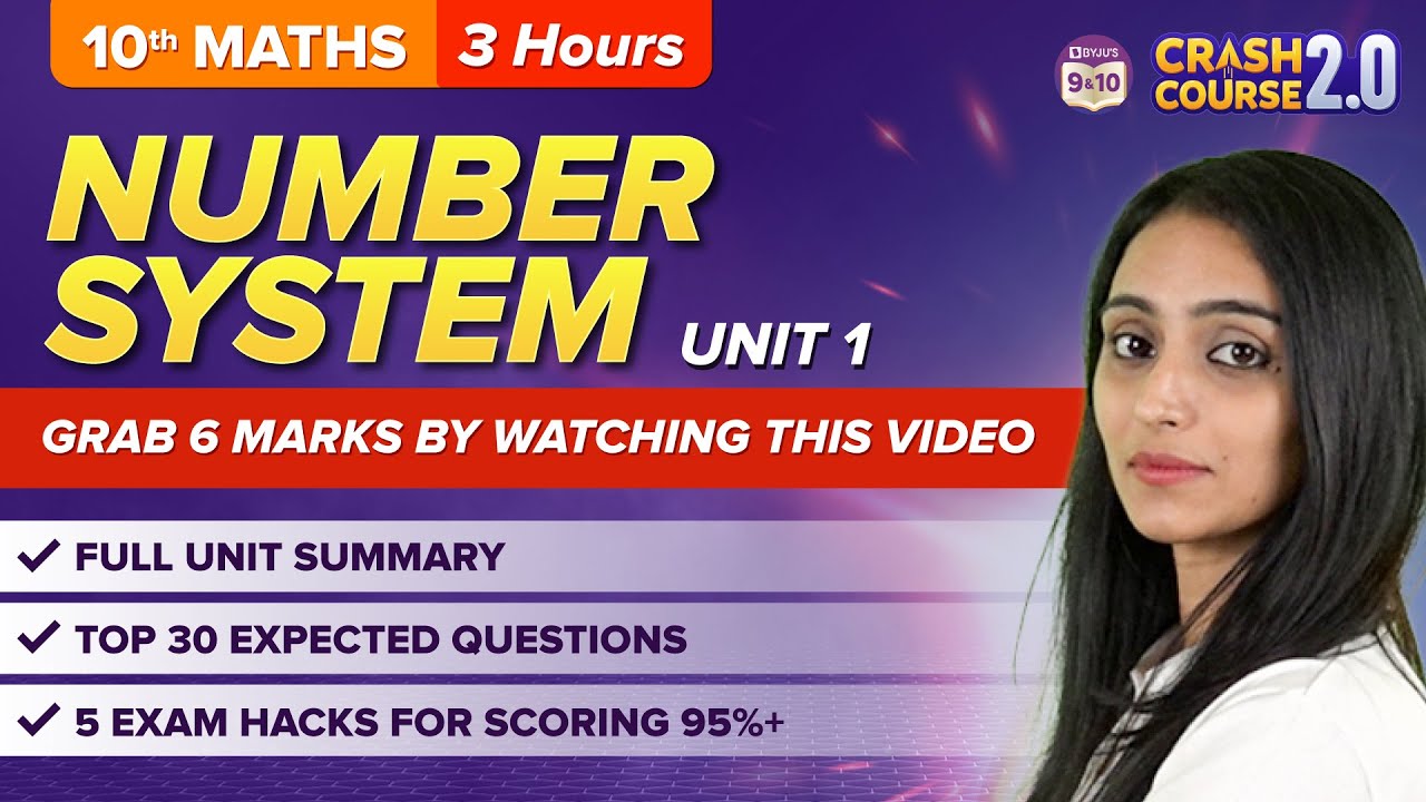 Number System in One Shot (A to Z) Class 10 Maths | CBSE Class 10 Exams 2023 | Crash Course 2.0
