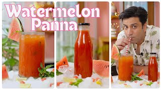 गर्मी का राम बाण तरबूज़ का पन्ना ड्रिंक | Watermelon Mocktail Drink | Kunal Kapur Drinks Recipe