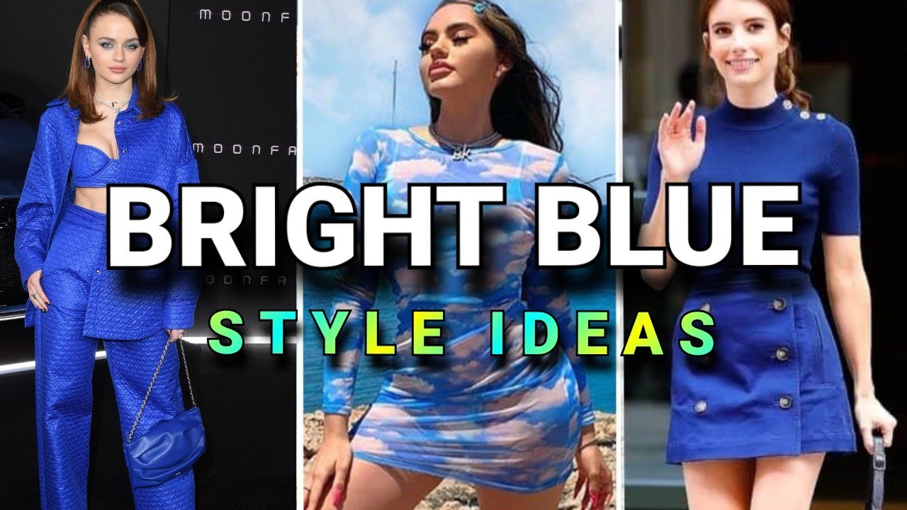 Bright Blue Style Ideas for Versace Spring Summer 2022|2023 Color Trends*