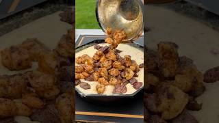 Steak and Shrimp Queso | Easy Appetizer Idea #food
