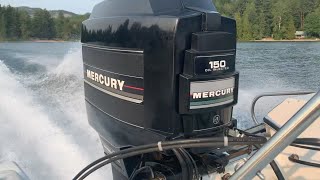 Mercury 150HP 2stroke V6 Timing, oil injection block off, new vacuume lines.