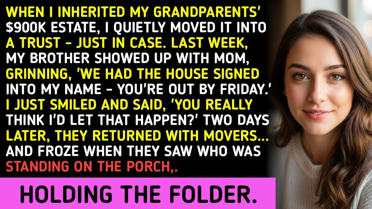 When I Inherited My Grandparents' $900K Estate, I Quietly Moved It Into A Trust - Just In Case. Last