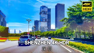 Driving in Shenzhen, China, amazing city building, perfect driving｜4K HDR