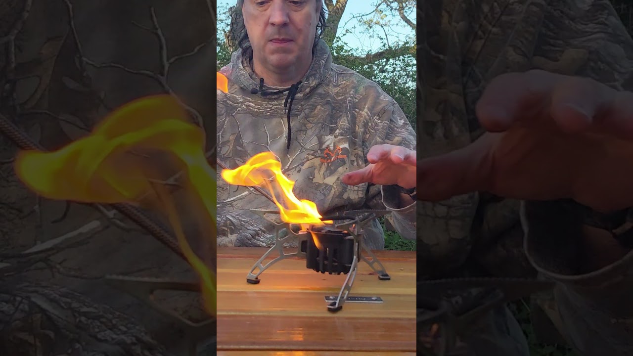 It's going to light up like this - How to light a Liquid Gas Stove 