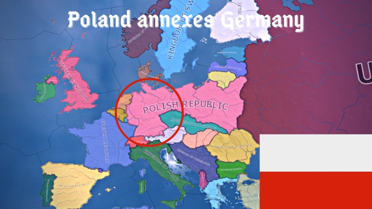What if Poland annexed Germany in 1936? - HOI4 Timelapse