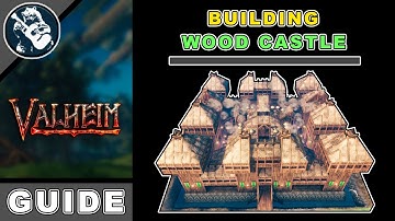 Best Large House Design Tutorial | How to Build a Wood Castle | Valheim Building Base Guide