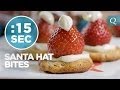 Christmas cookies recipe santa hat bites  15secondrecipe