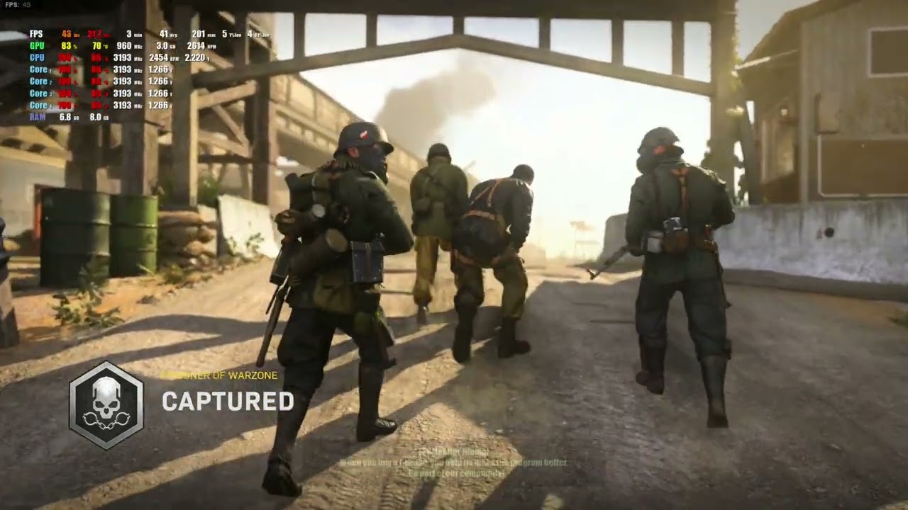 Call of Duty Modern Warfare warzone, i5 2400, r9 280, 8gb ram