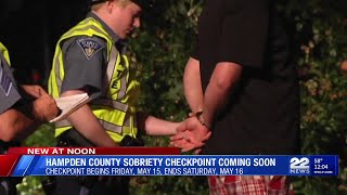State Police to conduct DUI checkpoint in Hampden County