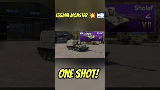 Sholef: The 155MM Monster! 💥 | War Thunder Mobile #wtm #warthunder #gaming #fyp #tank