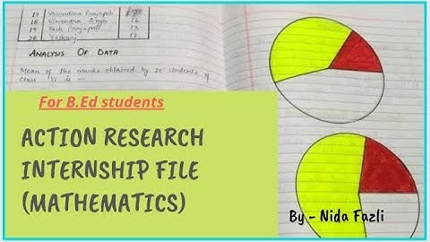 Action research project file (mathematics) for B.Ed students