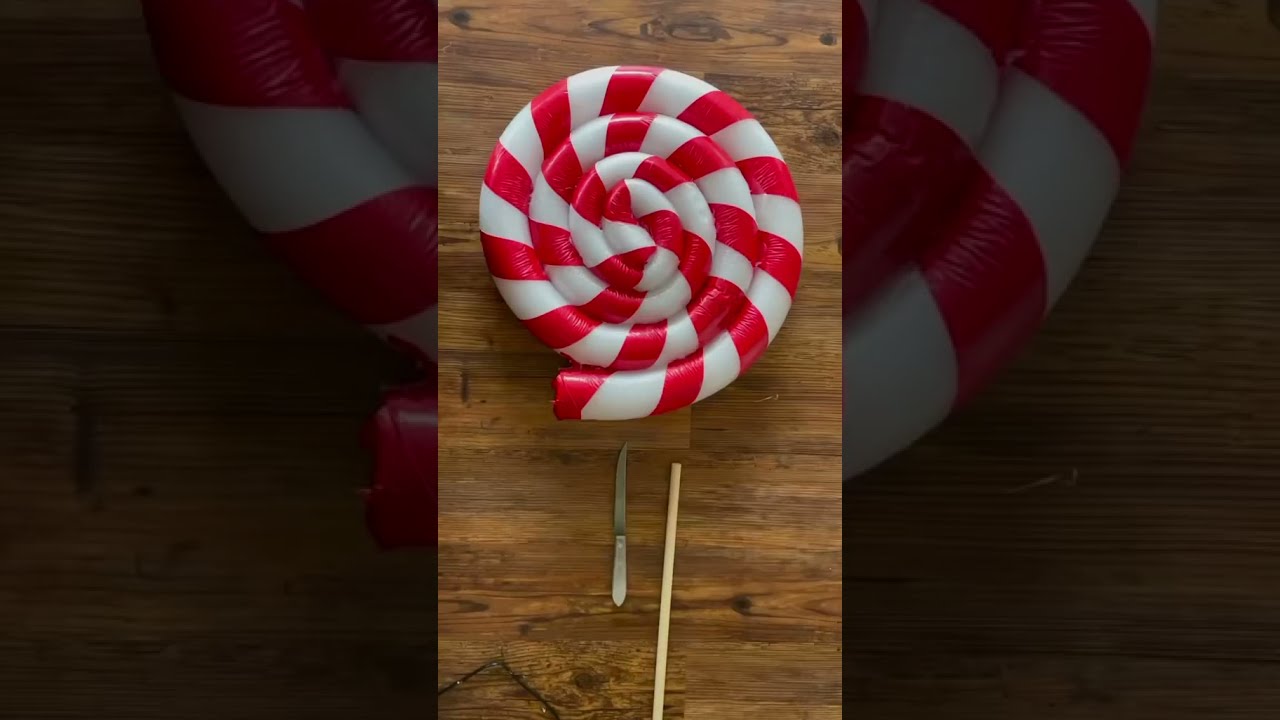 Diy Giant Candy Canes & Lollipops Christmas Decorations - Youtube