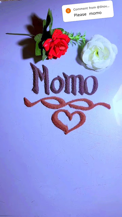 momo beautiful name | #art #calligraphy #satisfying #trendingshorts