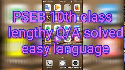 10th class PSEB  Computer science lenghty Q/A solved #Tech4