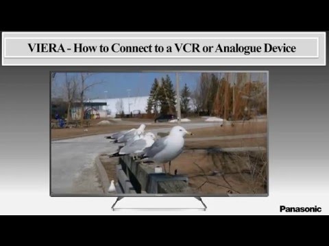 Panasonic VIERA - How to Connect to a VCR or Analogue device