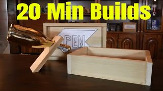 3 Easy To Make From Home Wooden Projects For Beginners ( Box | Sign | Wine Bottle Holder )