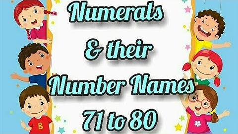 Number Names 71 to 80 II Learn Spellings II UKG MATH II Kindergarten Teaching II