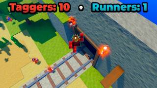 1 VS 10 Moments In Roblox Super Tag! screenshot 3