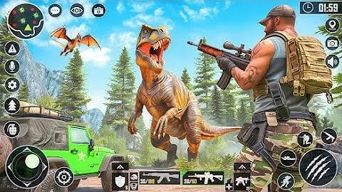 Dino hunter deadly shores Dino hunter game Android Gameplay 