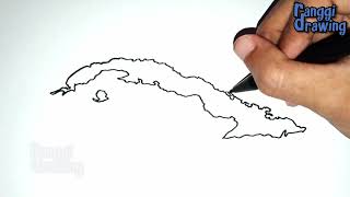 How to Draw Map of Cuba