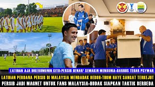 swarmed By Malaysian Fans Persibs First Training In Malaysia Causes A Sensationpersib Makes U
