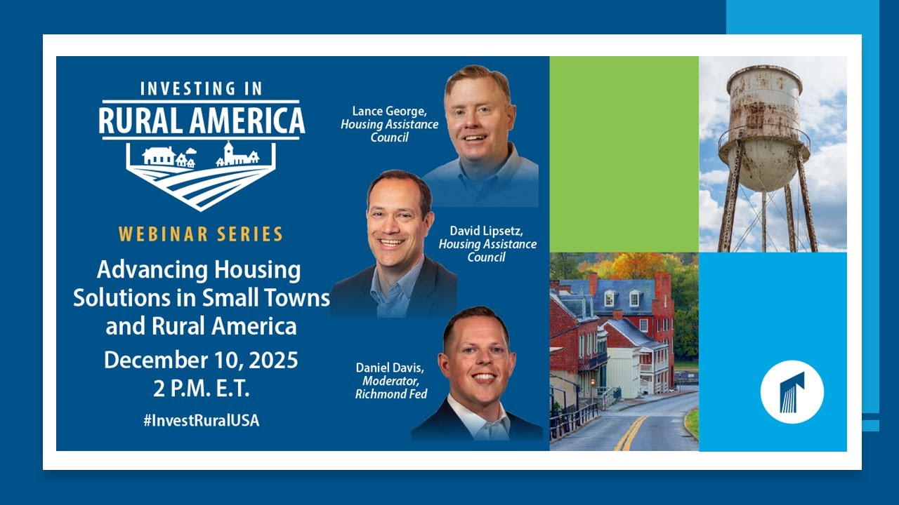 Investing in Rural America Webinar Series: Advancing Housing Solutions ...