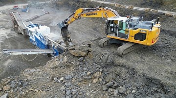 Autonomous Excavator in Quarry