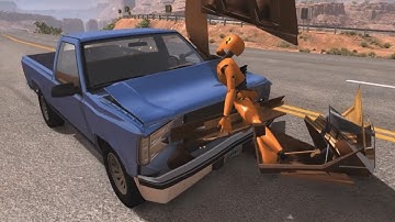Crash Test Dummy - Node Coupling Tests (New Feature) | BeamNG.drive