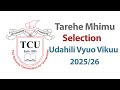 TAREHE MHIMU UDAHILI WA VYUO VIKUU 2025 2026 TCU ALMANAC TAREHE MHIMU UDAHILI WA VYUO VIKUU 2025 2026 TCU ALMANAC