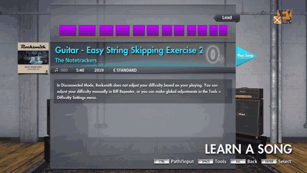 Easy String Skipping Exercise 2 - Rocksmith 2014/ Rocksmith+ - YouTube