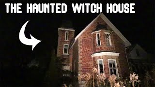 THE HAUNTED WITCH HOUSE at MIDNIGHT