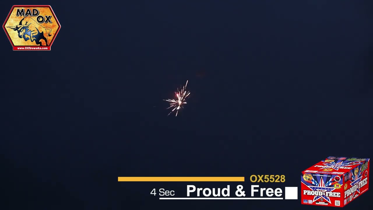 OX5528 Proud and Free 500g by Mad Ox Fireworks