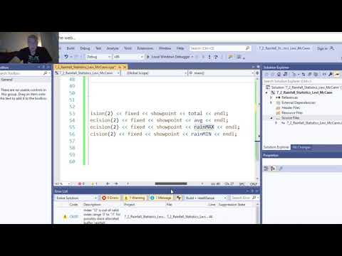 7 2 Rainfall Statistics C++