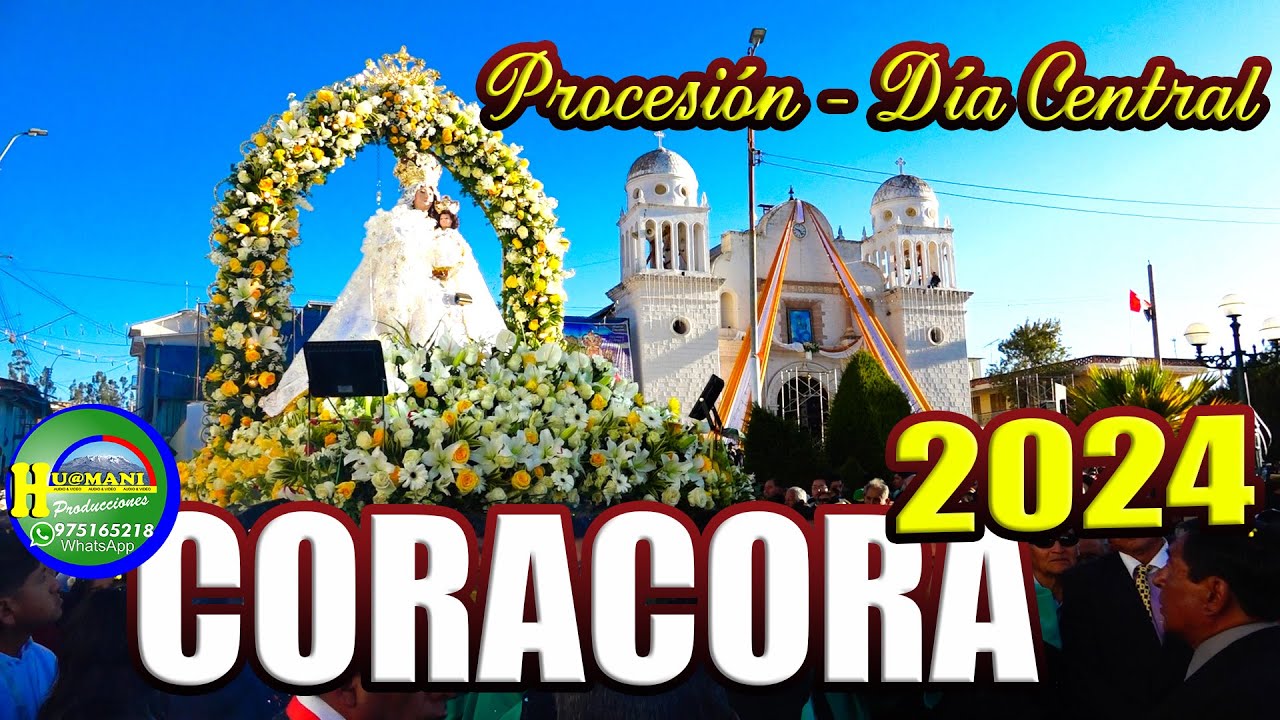 CORACORA 2024 DIA CENTRAL - PROCESION VIRGEN DE LAS NIEVES - NEGRITOS - LLAMERITOS - HUAMANGUINITOS