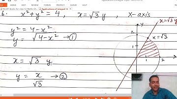 Applications of Integrals class 12 | Ex. 8.1 Q4, Q5, Q 6