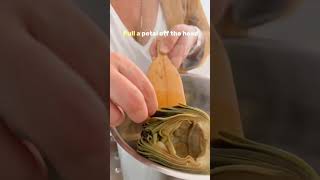 The Simplest Way to Cook & Eat Artichokes with Olive Oil