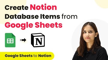 How to Create Notion Database Items from Google Sheets