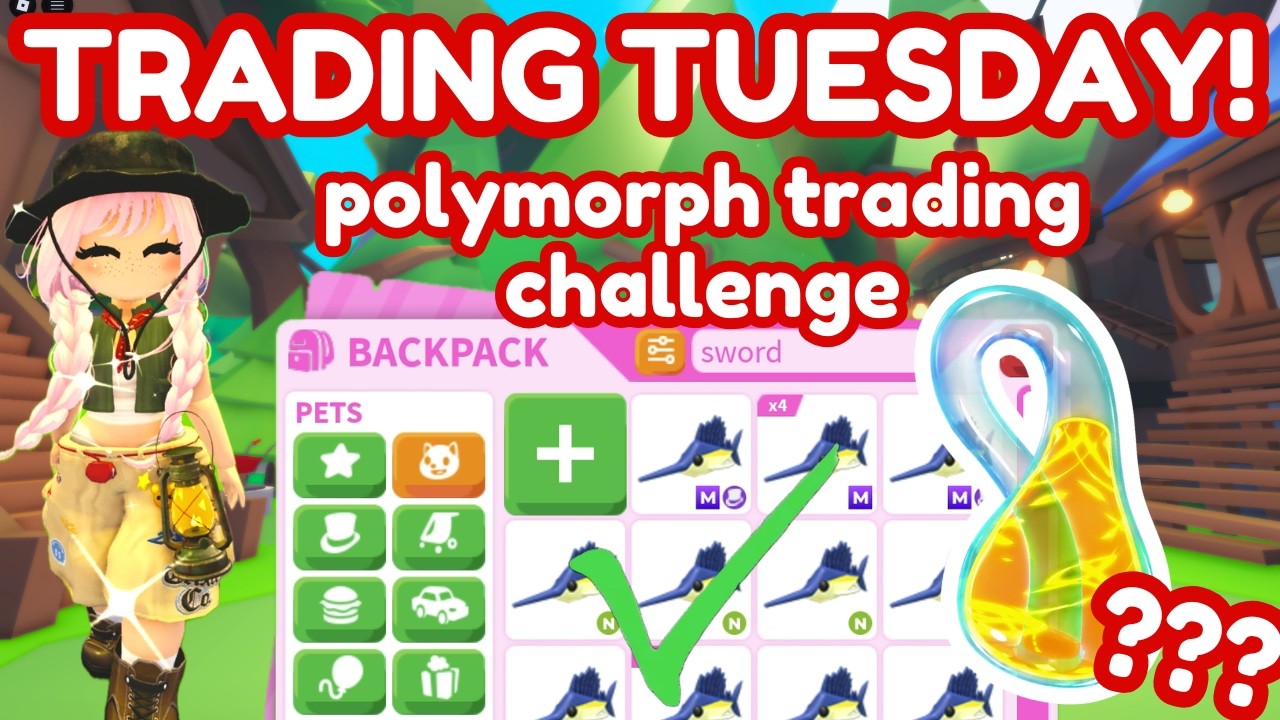 🔴 Whatever my pet Polymorphs into, WE TRADE!! #adoptme #roblox