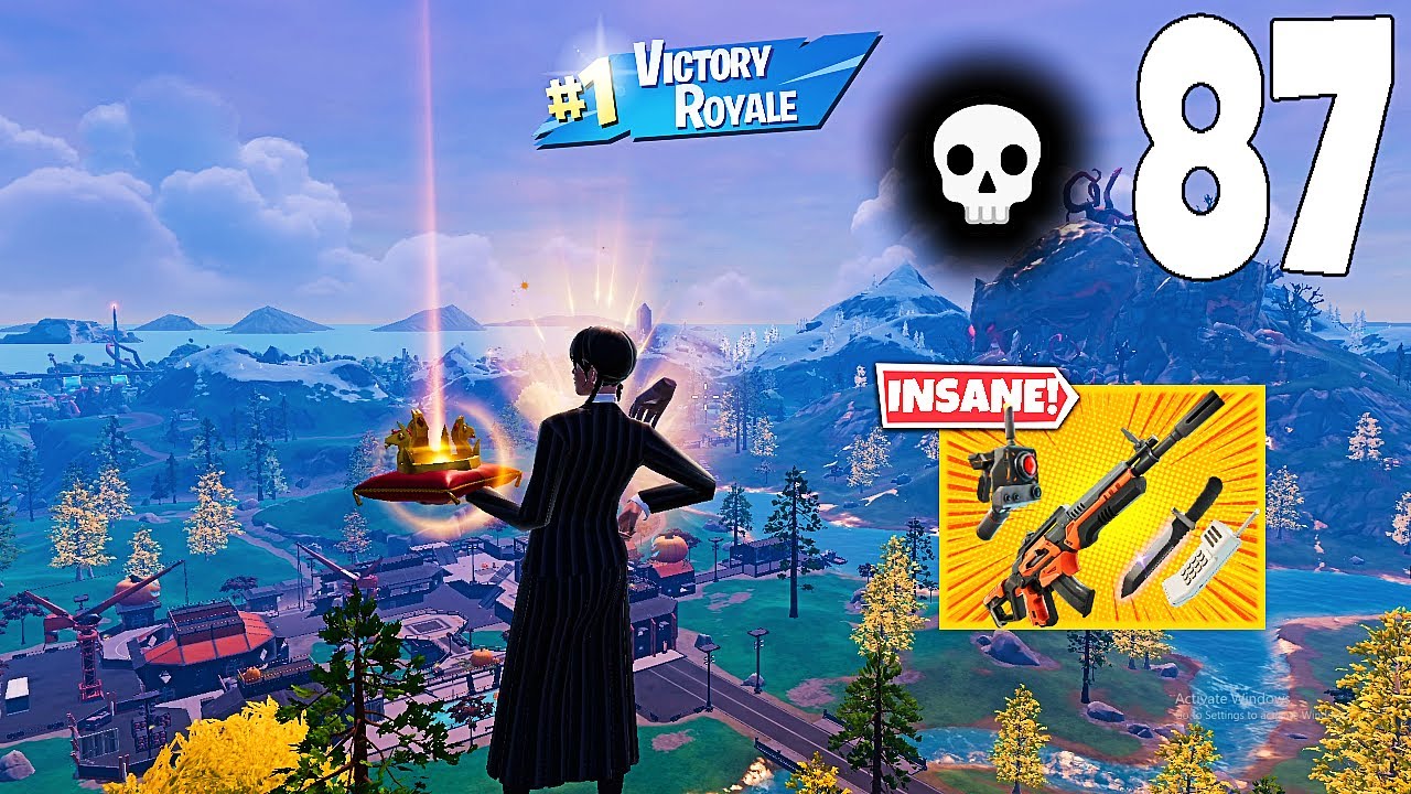 87 Elimination Solo Vs Squads "Zero Build" Gameplay Wins (NEW Fortnite Chapter 6 PC)