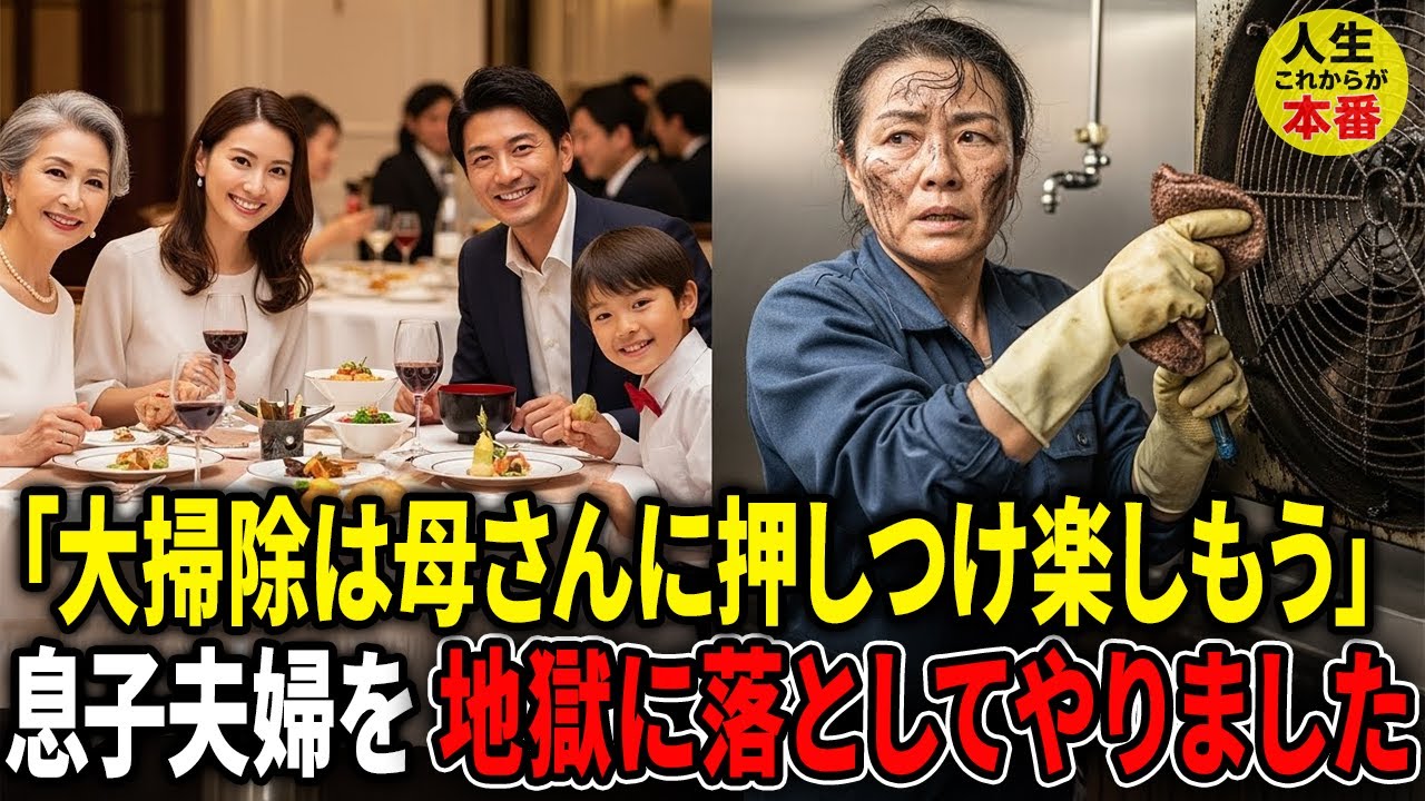 年末大掃除を私に押し付け、嫁母とはホテルディナーをしていた息子夫婦を地獄に落としてやりました