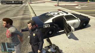 playing gta 5 as a COP