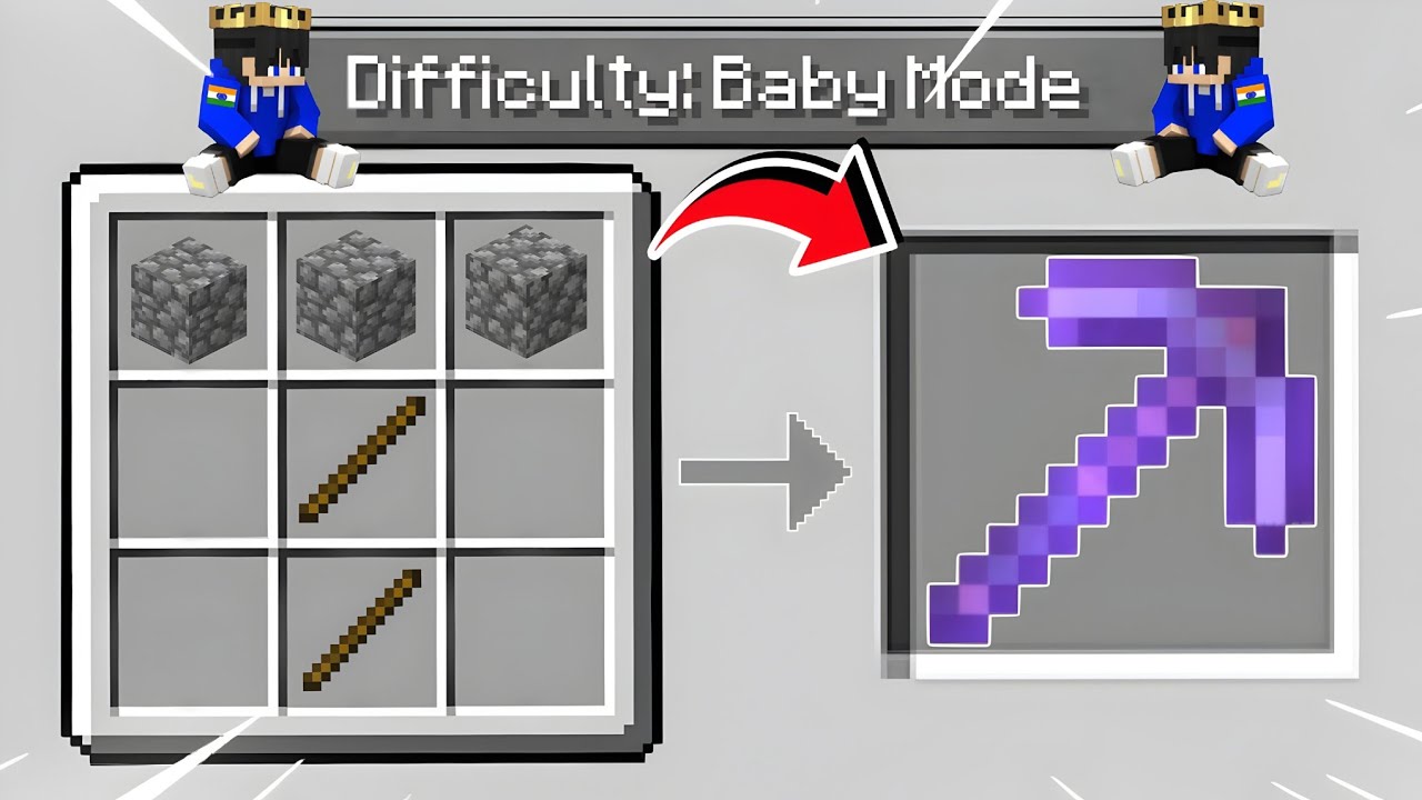 Minecraft But It's Baby Mod Difficult 😱 - YouTube