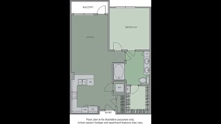 Olympic by Windsor (1x1) 1A5 Floor Plan / Home Office - 829 sq.ft.