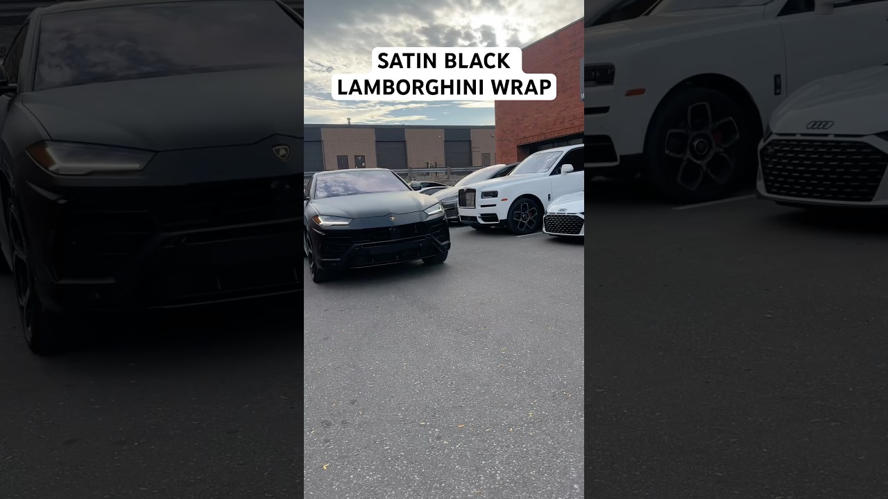Lamborghini Urus Wrapped In Satin Black 
