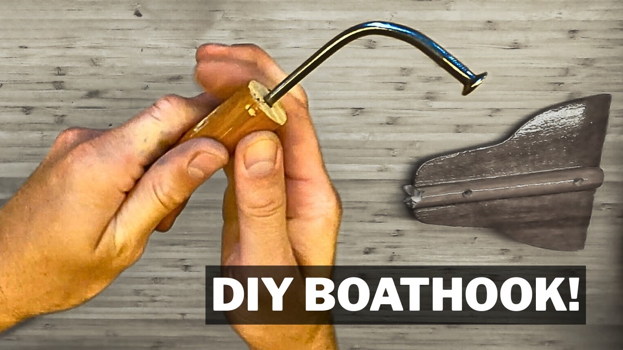Upcycling my old paddle into a boat hook