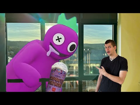 MAVİ GÖKKUŞAĞI ARKADAŞI GRIMACE SHAKE İÇTİ *RAINBOW FRIENDS*