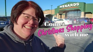 Come Christmas Shopping With Me At Menards!