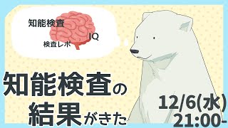 知能検査の結果見る。いわゆるIQとか、検査レポとか。【バーチャルシロクマ #北極大本営 】